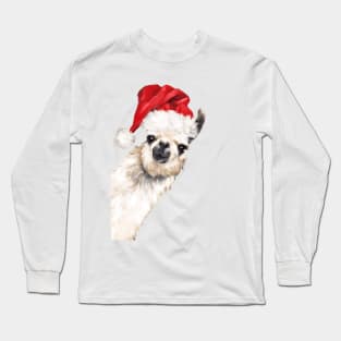 Christmas Sneaky Llama Long Sleeve T-Shirt